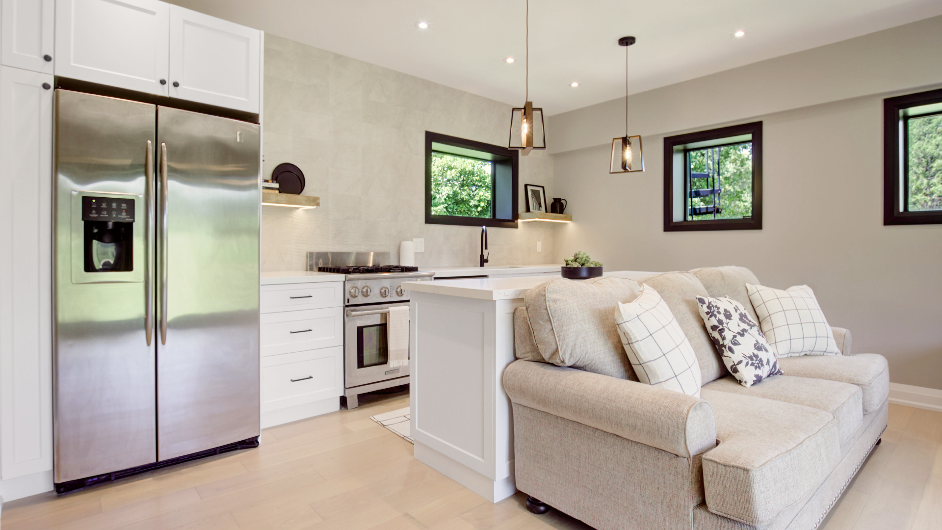 Modern kitchen inside Buildlite modular home