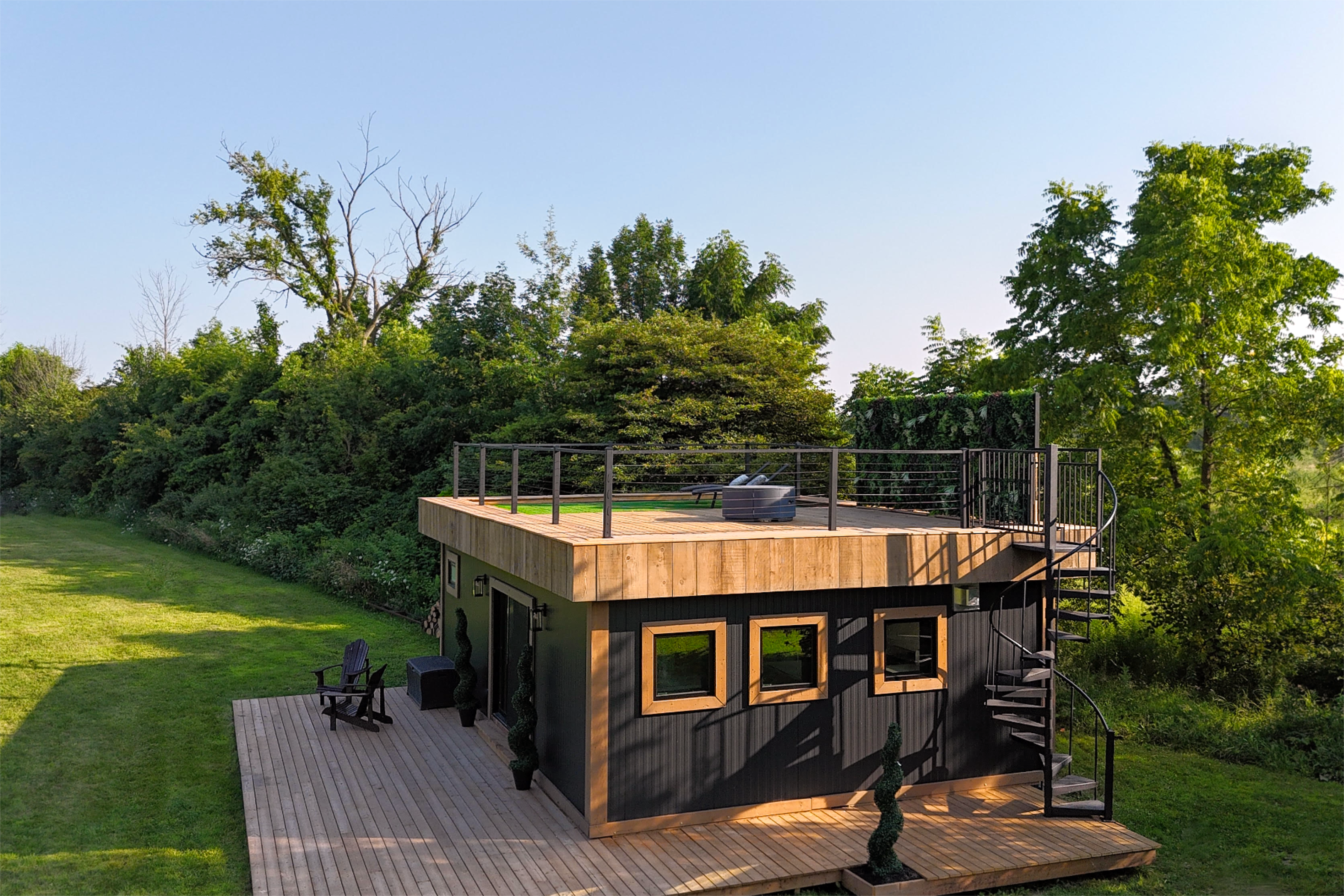 Compact tiny home built by Buildlite